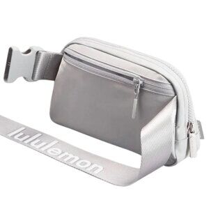 NWT Lululemon Belt Bag Silver Drop White Wordmark 1L - RARE | SOLD OUT